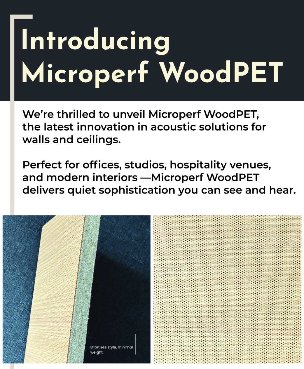 Introducing Microperf WoodPET – Where Design Meets Acoustic Performance ...